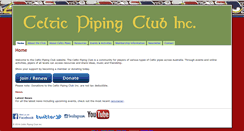 Desktop Screenshot of celticpipingclub.com